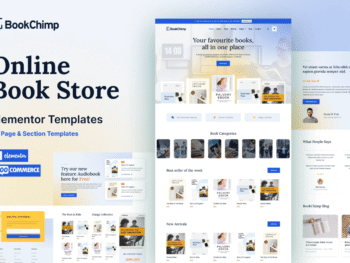 BookChimp - Online Book Store Website Elementor Template Kit 0001 - WordPress