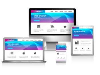 Realistic responsive website design collection 039 - PSD