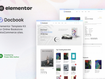 Docbook – Online Bookstore WooCommerce Elementor Template Kit 0005 - WordPress