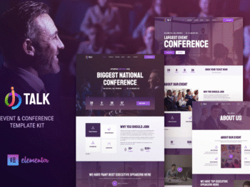 iTalk – Event & Conference Elementor Template Kit 0007 - WordPress