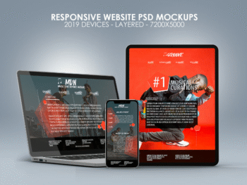 Responsive Website PSD Mock  0012 - PSD