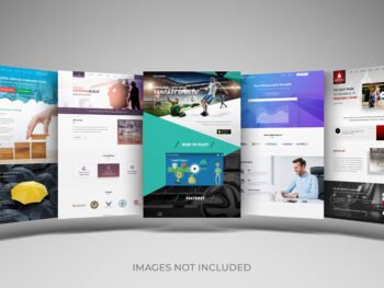 Website mockup Flayer 0011 - PSD
